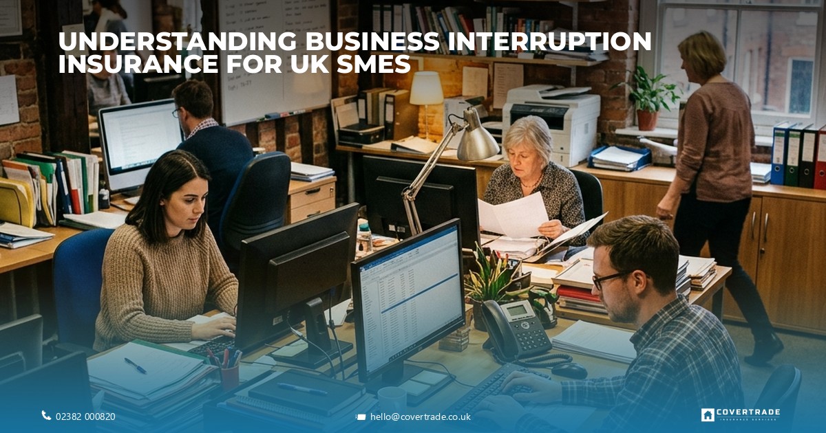 UK SME office representing business continuity.