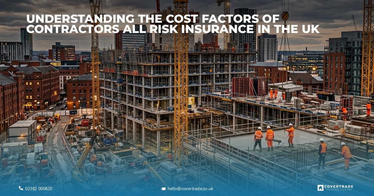 UK construction site with cranes and scaffolding